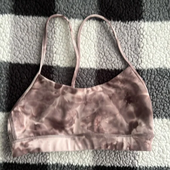 Lululemon flow Y bra purple tye dyesize 6 - Picture 1 of 3